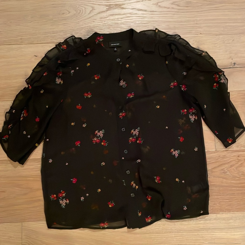 Who What Wear Sheer Top.